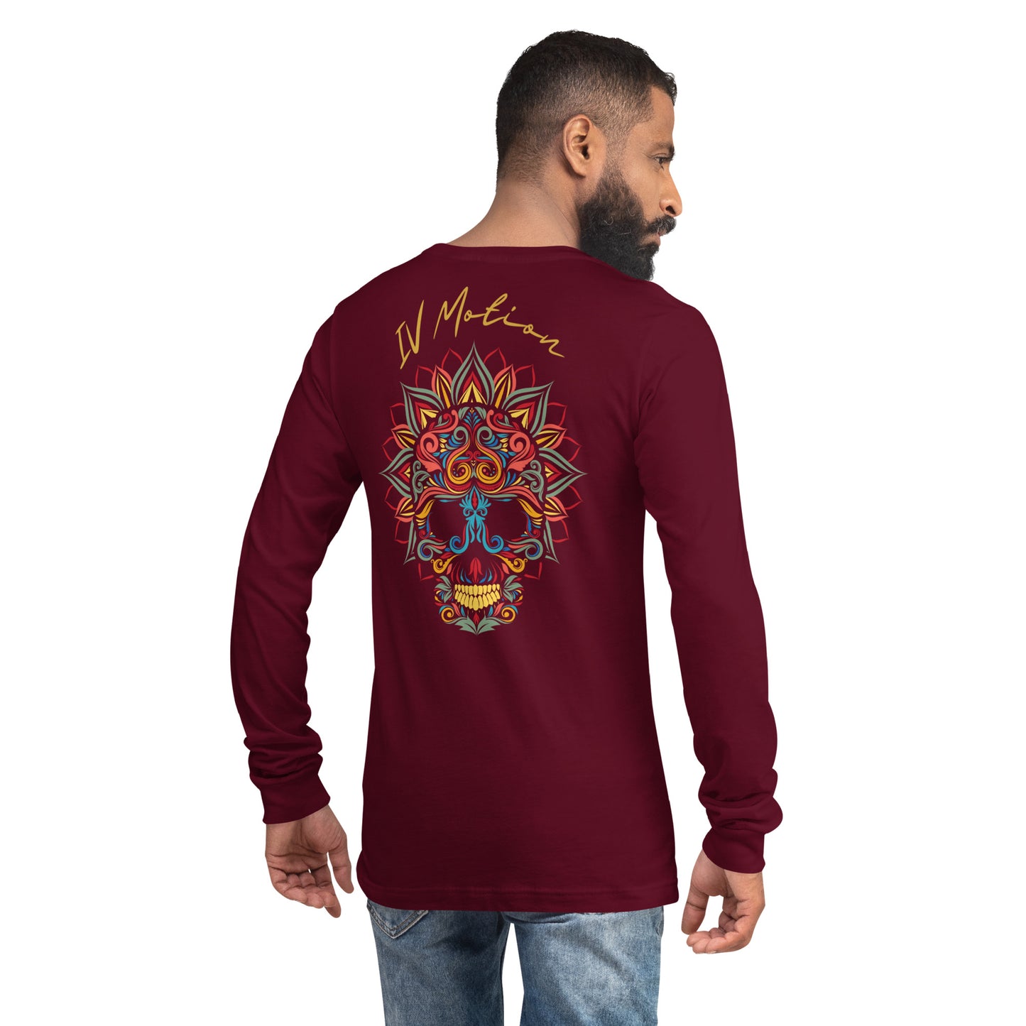 Bachatero Tribal Skull Long Sleeve T